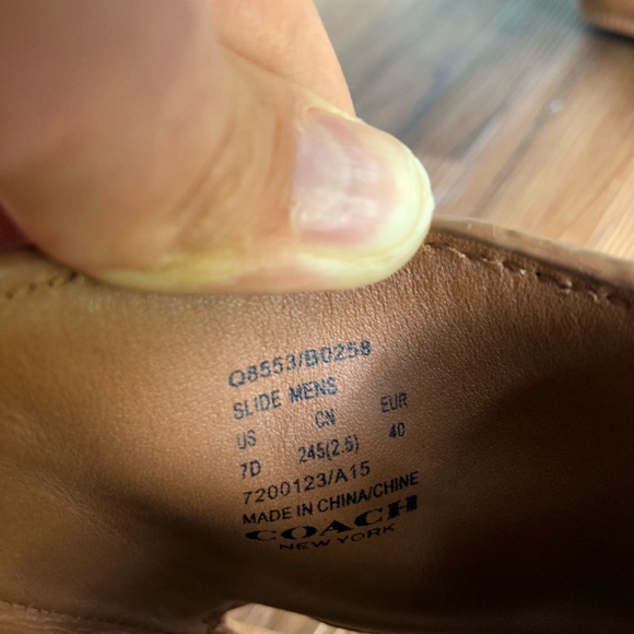 Coach leather slides - Picture 6 of 7